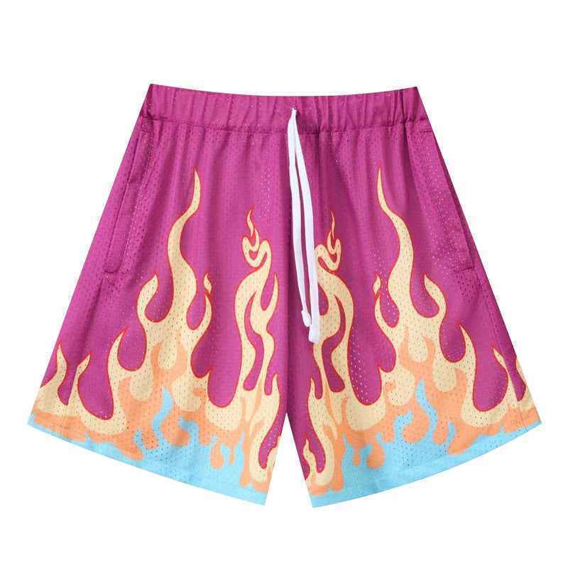 We Outside Summer Flame Shorts Rose Red