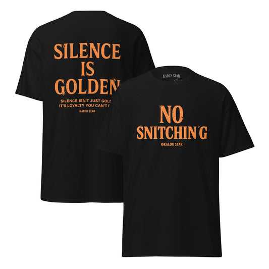 No Snitching T-Shirt – Pumpkin