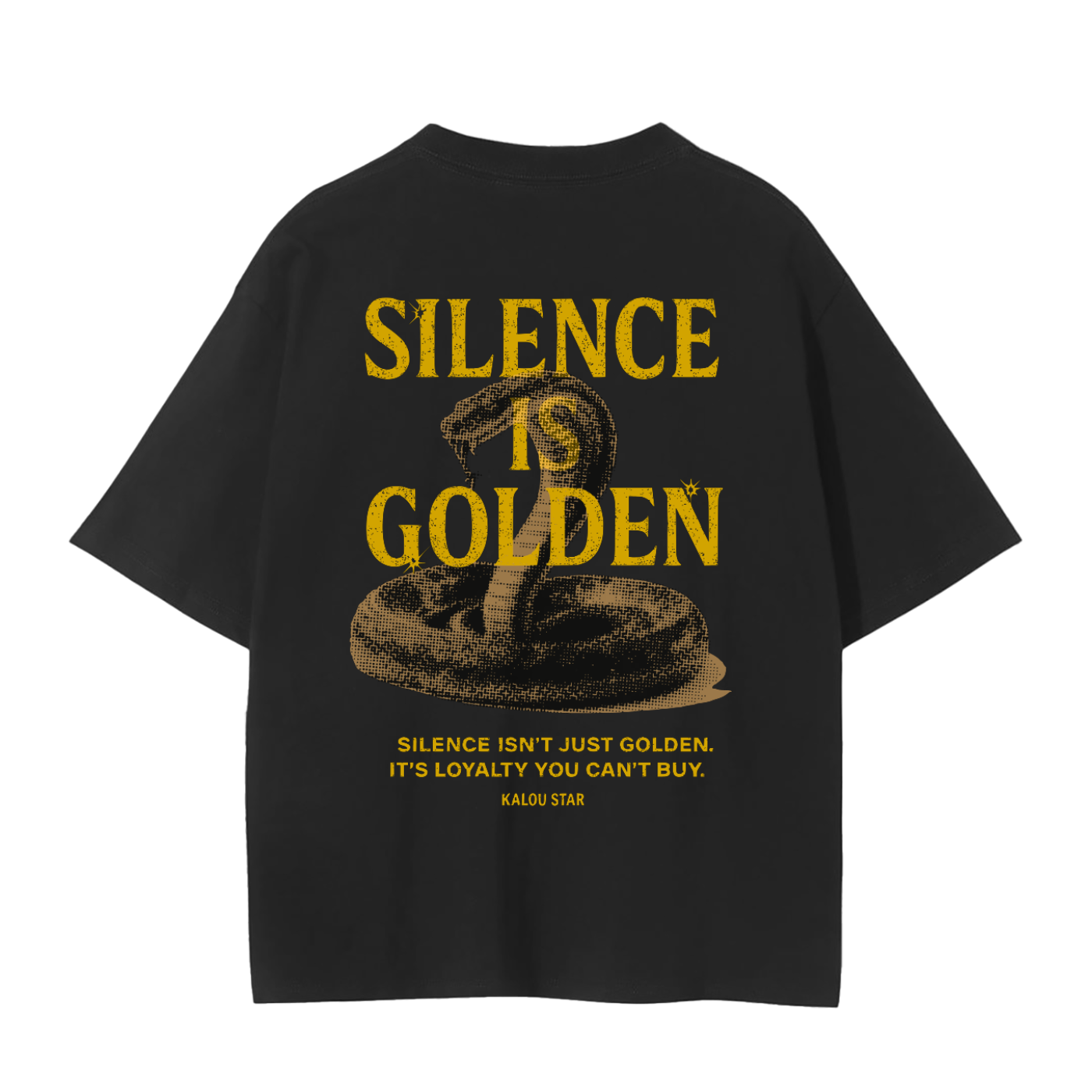 Silence is Golden T-Shirt Gold