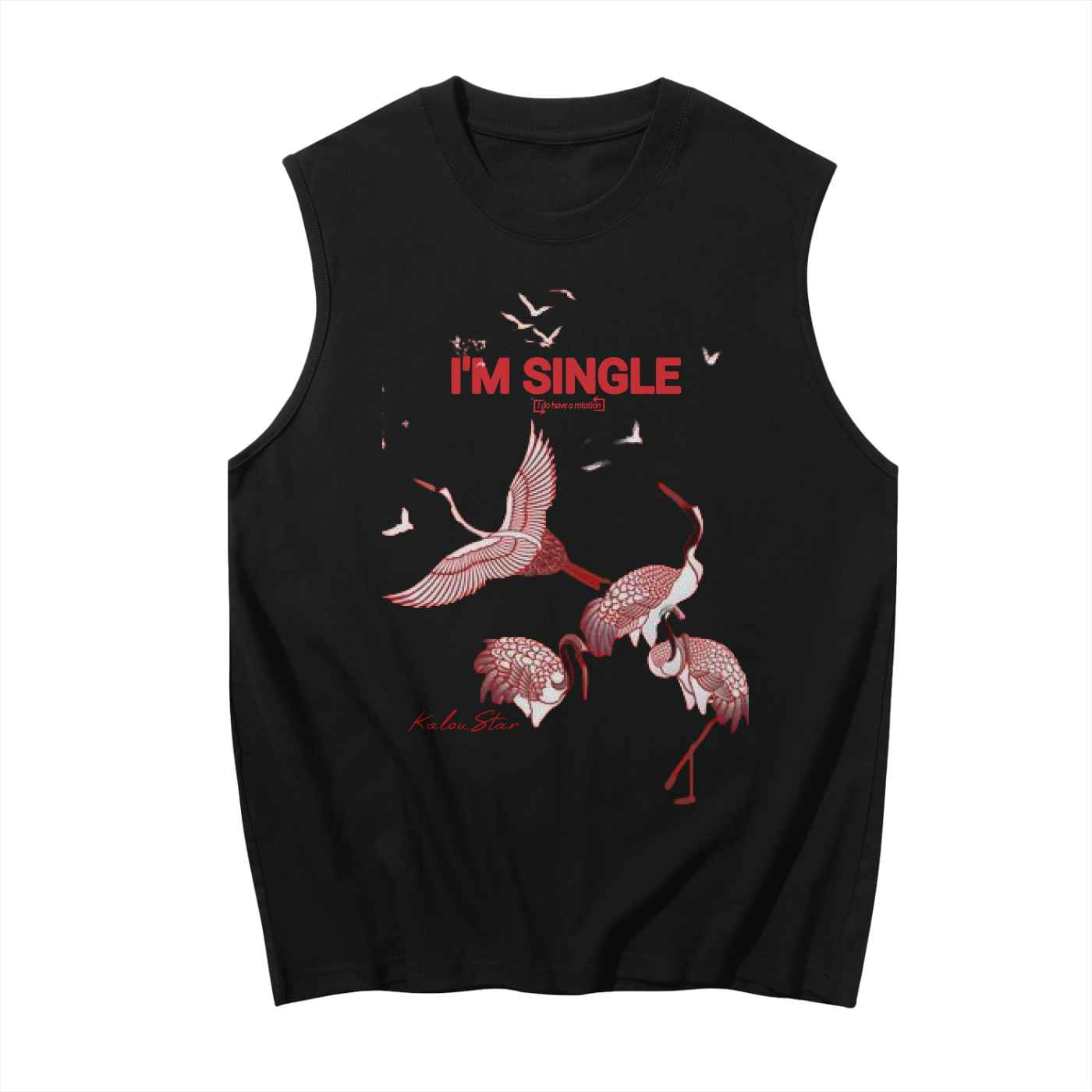 Crimson Sleeveless Tank Top