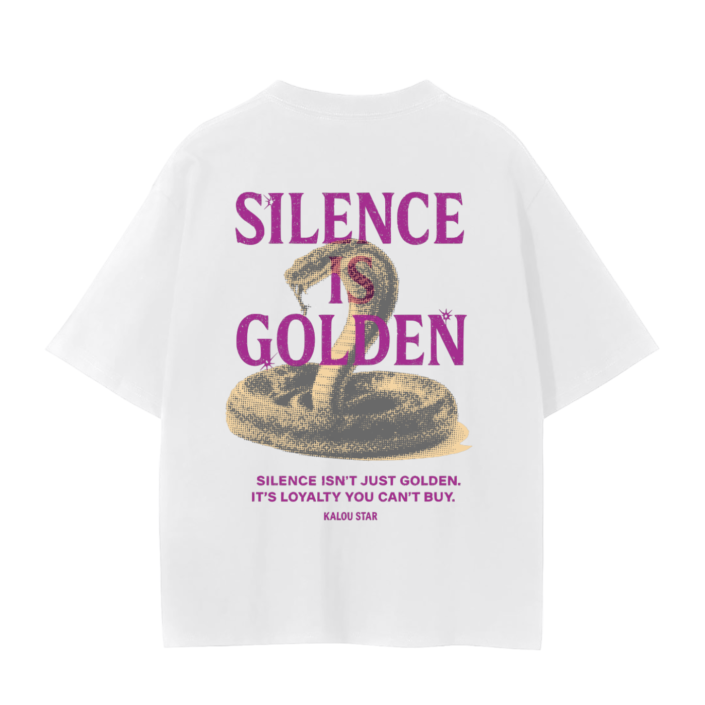 Silence is Golden T-Shirt Purple