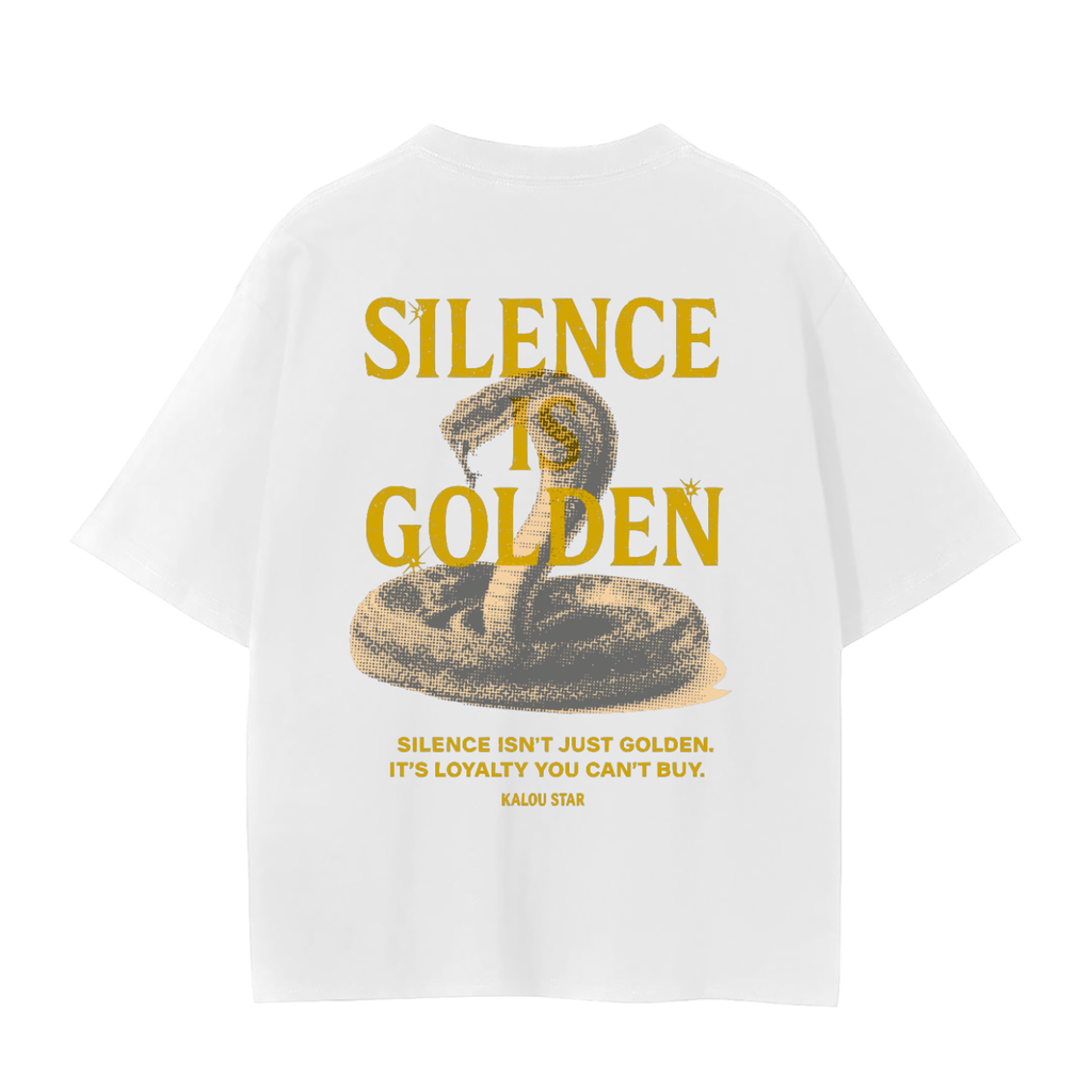 Silence is Golden T-Shirt Gold