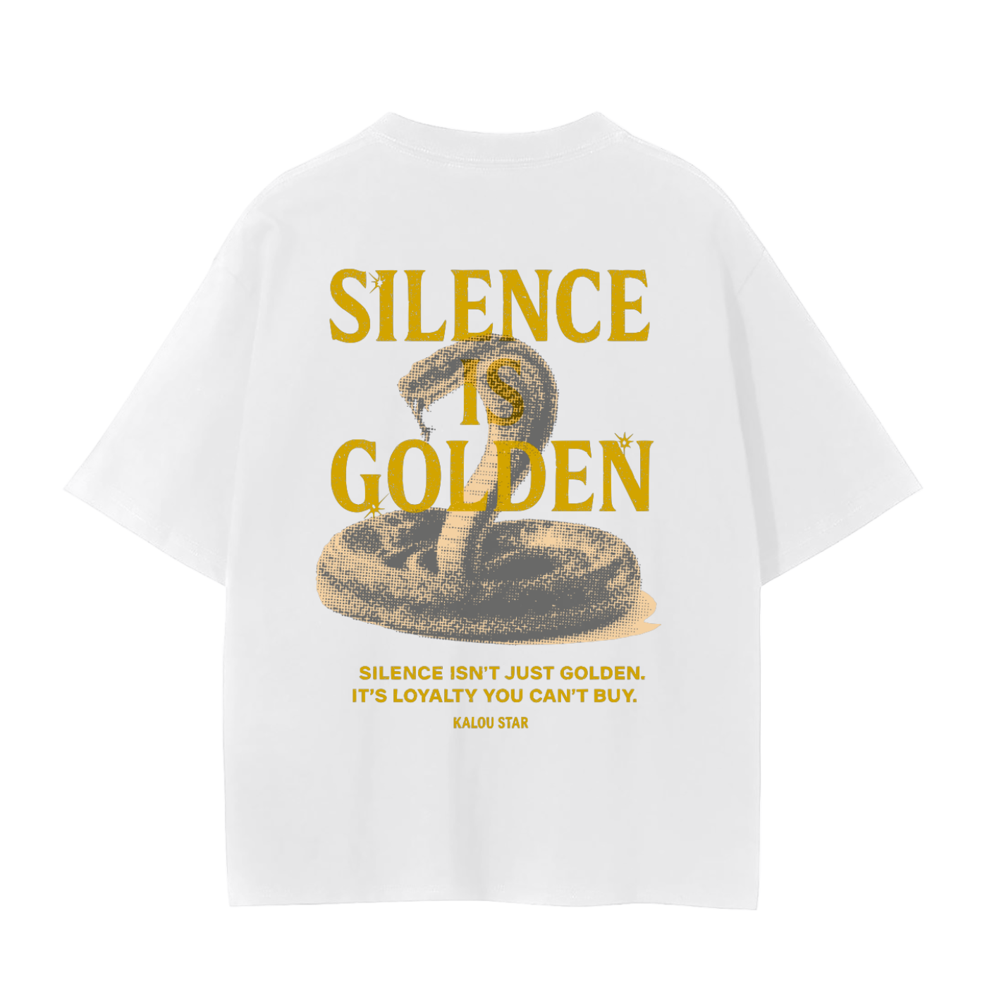 Silence is Golden T-Shirt Gold