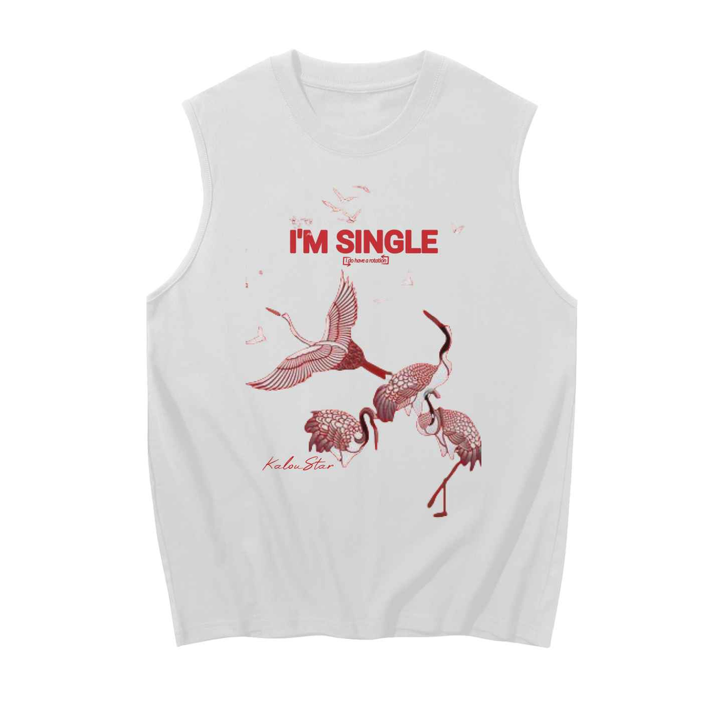 Crimson Sleeveless Tank Top