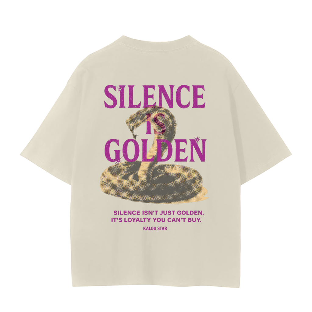 Silence is Golden T-Shirt Purple