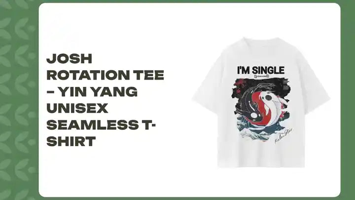 Josh Rotation Tee &ndash; Yin Yang Unisex Seamless T-Shirt by@Outfy